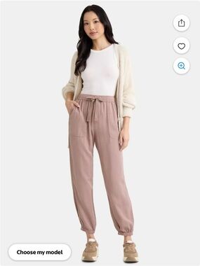 Time and Tru  vintage pink relaxed jogger size small